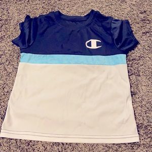 Champion boys shirt size 5 blue white